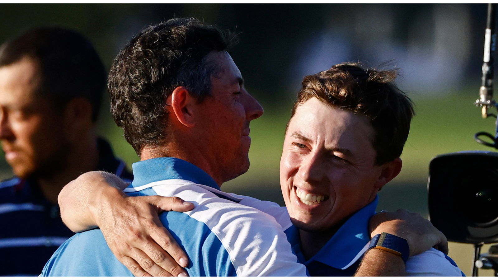 Rory McIlroy to Matthew Fitzpatrick: "Sorry I couldn't be more he